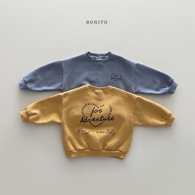 Bonito18｜(75cm-125cm) 簡約愛心印花休閒上衣2