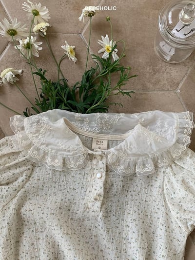 Bebe holic21｜(3m-18m) 翻領碎花連身服5