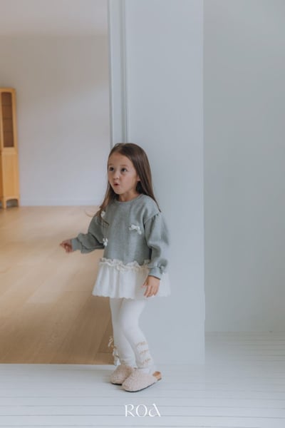 ROA05｜(80cm-120cm) 2色蝴蝶結蕾絲裙底上衣4