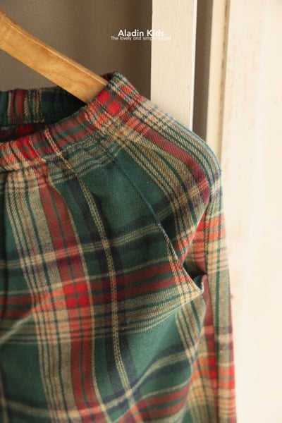 ALADIN24｜(mom-dad) 聖誕格紋家居套裝8