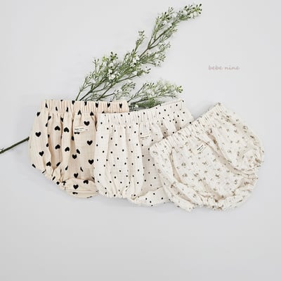 bebe nine25 (65-85) 3色印花包屁褲8