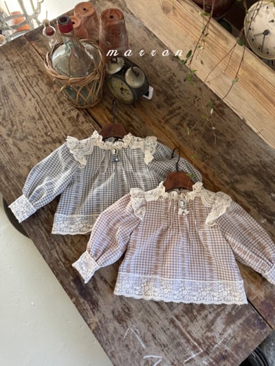 Marron14｜(1y-6y) 蕾絲花邊襯衫1