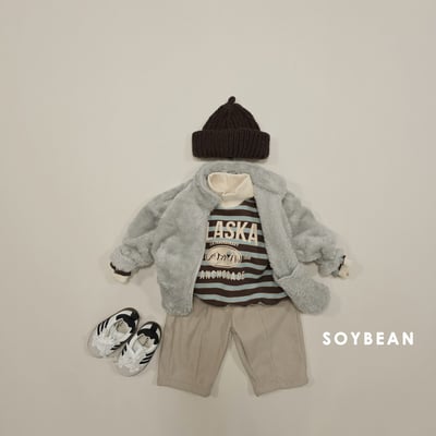 Soybean81｜(75cm-118cm) 刷毛拉鍊外套10