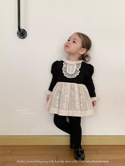 JE595｜(66cm-90cm) 英國風公主泡泡袖包屁衣12