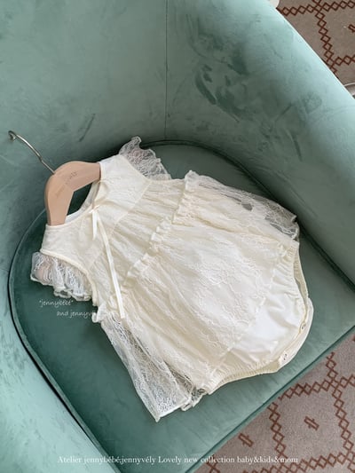 JE705｜(66-90cm) 法式蕾絲洋裝包屁衣7