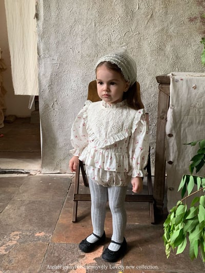 JE556｜(66-90cm) 荷葉邊層次包屁衣5