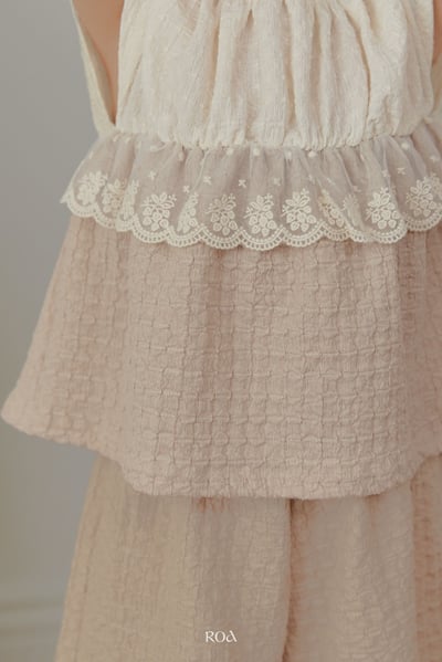 ROA01｜(6m-18m) 2色蕾絲撞色套裝11