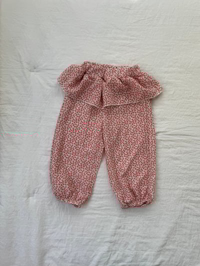 LePetitmot06｜(80-125cm) 櫻桃裙擺長褲2