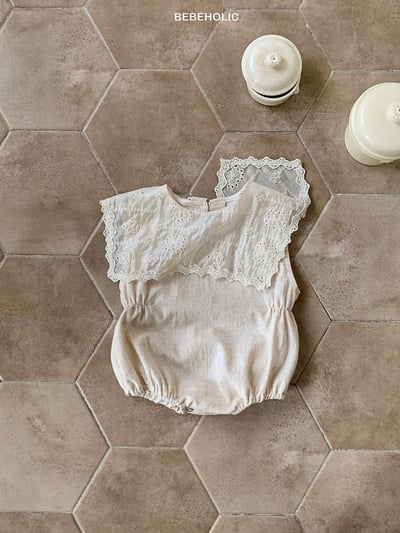 Bebe holic25｜(3m-18m) 鏤空翻領連身服5