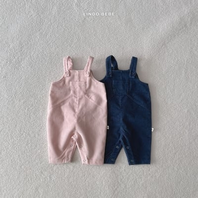 Lindo18｜(3m-18m) 小兔子燈芯絨吊帶連身扣7