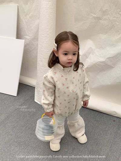 JE 254｜(66-90cm)  復古碎花包屁衣17