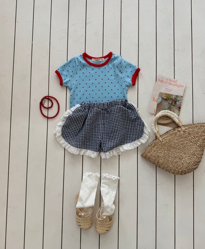 LePetitmot25｜(80-125cm) 圓點撞色上衣4