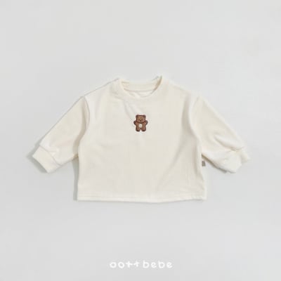 Oottbebe08｜(1y-7y) 絲絨小熊上衣15