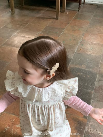 JE559｜(73-100cm) 蕾絲花邊領壓紋上衣/碎連身褲13