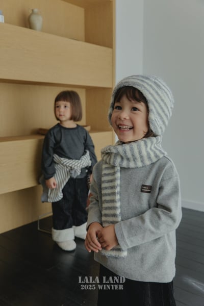 lala land47｜(free) 2色條紋保暖圍巾17