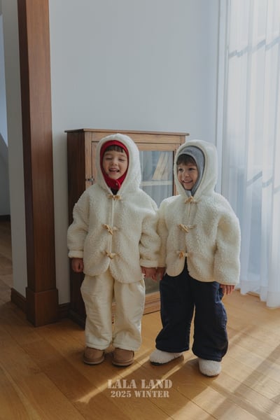 lala land53｜(75cm-120cm) 2色牛角扣刷毛連帽外套7