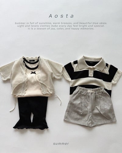 AOSTA33｜(6m-5y) 3款綁帶針織開衫外套19