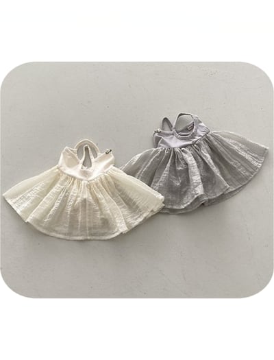 NUNU BIEL11｜(65-115cm) 玫瑰吊帶連身裙4