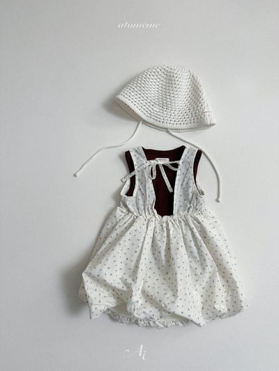 Atomeme18｜(70-110) 鏤空針織綁帶帽3