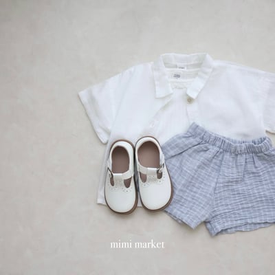 mimi market32 (75-90cm)  素色亞麻襯衫6