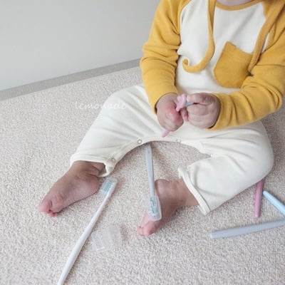 LEMONADE47｜(55cm-85cm) 3色撞色口袋連身包屁衣含帽子17