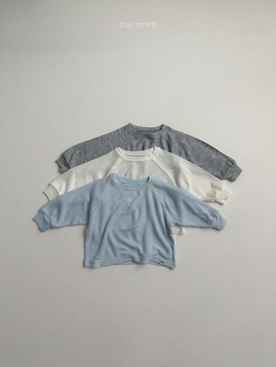 MiniRobe37｜(70-110) 華夫格寬鬆長袖上衣10