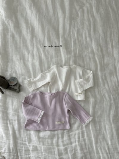Bloom.b29｜(0m-7y) 羅紋蕾絲邊上衣9