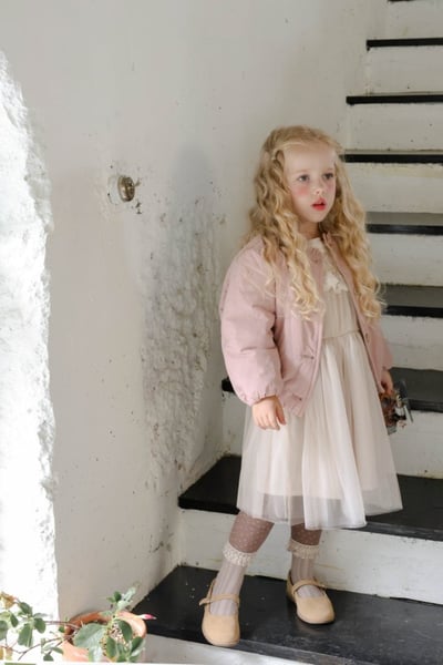 FLO46｜(85-135cm) 2色褶皺領鋪棉外套15