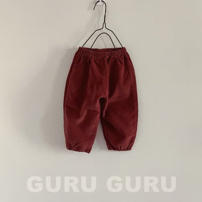 GURU GURU18｜(6m-24m) 5色磨毛燈芯絨縮口褲2