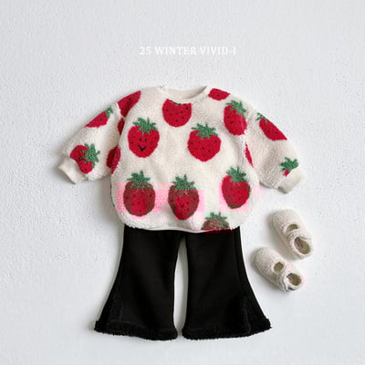 vivid18｜(78cm-125cm) 刷毛小岔滾邊喇叭褲6