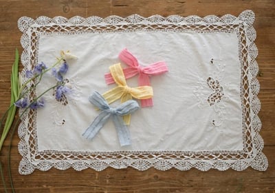 FLO02｜(free) 3色蝴蝶結段帶髮夾12