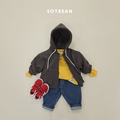 Soybean37｜(75cm-118cm) 刷毛連帽外套17