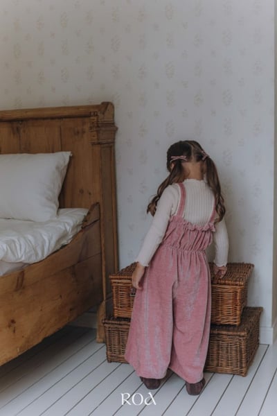 ROA20｜(80cm-120cm) 2色氣質絨毛連身吊帶褲20