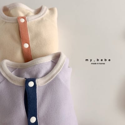 my_bebe23｜(-6m-12m-) 撞色排釦連身衣20