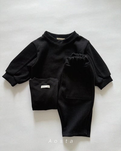 AOSTA07｜(6m-5y) 日常口袋直筒褲6