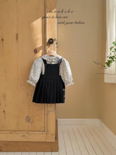 MONBEBE13｜(1y-6y) 吊帶百褶裙12