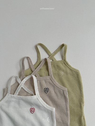 Atomeme30｜(70-110) 羅紋愛心印花背心6