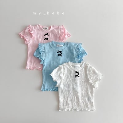 my_bebe35｜(80-120cm) 荷葉層次邊上衣1