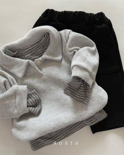 AOSTA20｜(6m-5y) 柔軟條紋上衣14