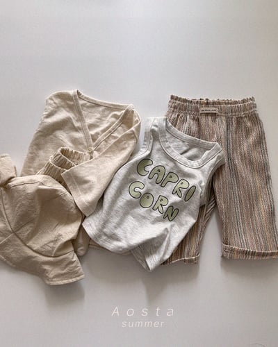 AOSTA57｜(6m-5y) 3款英文字母無袖背心20