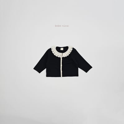 bebe nine15  (65-115) 2色蕾絲領開襟外套17