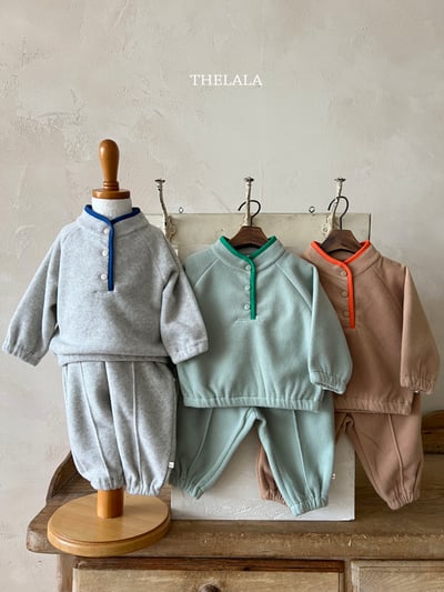 thelala43｜ (1y-6y) 半開襟絨毛上衣2