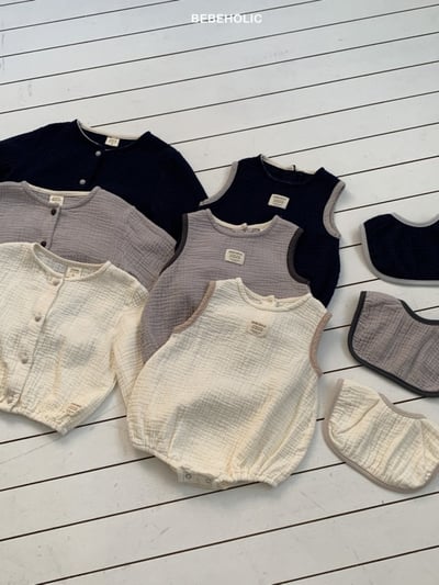 Bebe holic24｜(3m-18m) 棉麻開襟外套2