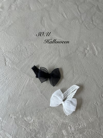 S0.U04｜(Free)  蝴蝶結蕾絲髮帶3