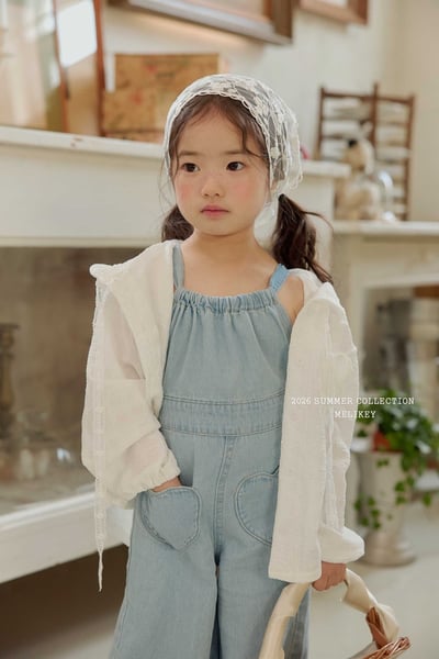 Melikey03｜(75-125cm) 愛心口袋吊帶長褲14