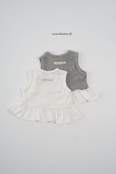 Bloom.b19｜(55cm-118cm) 緞帶蕾絲荷葉背心12