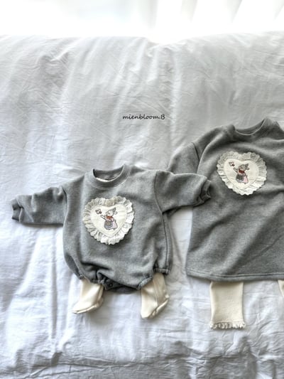 Bloom.b11｜(0m-24m/85cm-125cm) 蕾絲小兔花布包屁衣/洋裝11