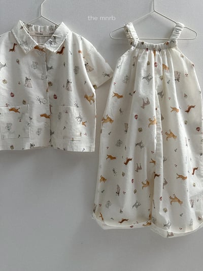 MiniRobe20｜(70-110) 印花口袋襯衫11