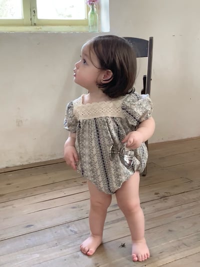 JE55｜(66-130cm) 波西米亞風蕾絲領包屁衣/洋裝9