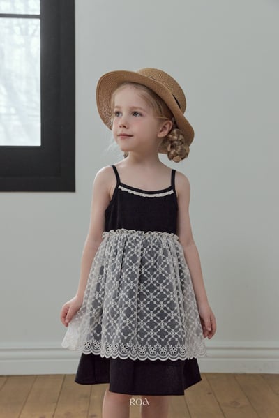 ROA12｜(6m-18m) 2色浪漫蕾絲無袖洋裝12